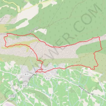 Vallon de l’Aigle, Grotte de la Cloche, Boucle depuis Puyloubier GPS track, route, trail