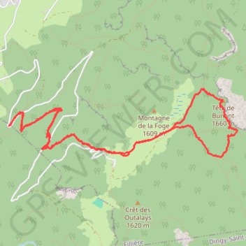 Tête de Bunant par le chalet de l'Anglette et la Grande Glacière GPS track, route, trail