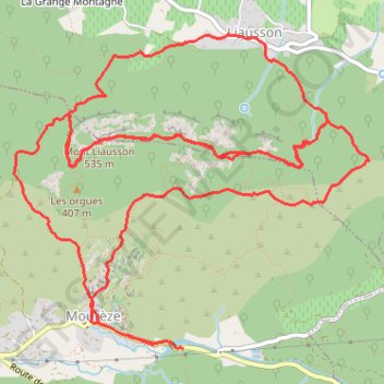 Moureze-Liausson-Moureze GPS track, route, trail