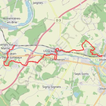 Ussy-sur-Marne GPS track, route, trail