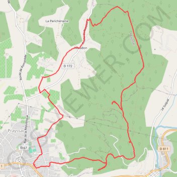 Prayssac - Dolmens GPS track, route, trail