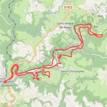 Candour La Garde Viaur La Bicasse GPS track, route, trail