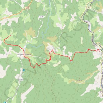 Chemin de Stevenson - Fouzillac vers Luc GPS track, route, trail
