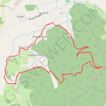 Pyrénées Comminges - Le Bois du Thouas GPS track, route, trail