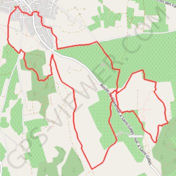 Autour de Générac GPS track, route, trail