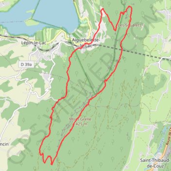 Belvédère du Mont Grêle GPS track, route, trail