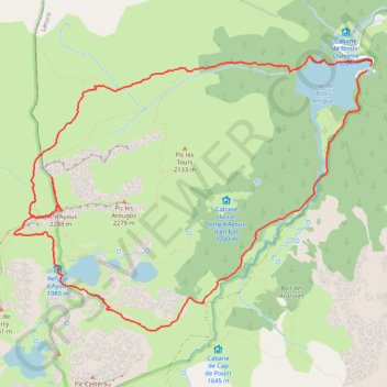Pic d'Ayous GPS track, route, trail