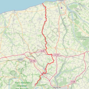 Sainte-Marguerite-sur-Mer - Duclair GPS track, route, trail