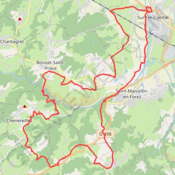 Rallye Suryquois - Sury-le-Comtal GPS track, route, trail