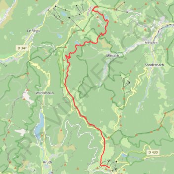 Le Markstein - Le Hohneck - Tour des Lacs des Vosges GPS track, route, trail