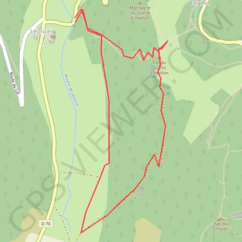 Le pas du Grand Echaillon GPS track, route, trail