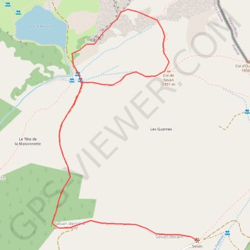 Le Linleu ou Mont Lenla GPS track, route, trail