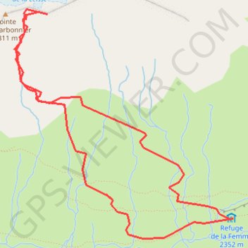 Pointe du Charbonnier GPS track, route, trail