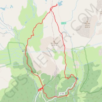 Lac de la Partie GPS track, route, trail