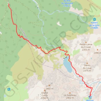 Lac de Crozet GPS track, route, trail