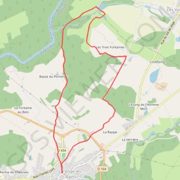Artéria, Féconde, Romaine, Promenade, et les autres - Bains-les-Bains GPS track, route, trail