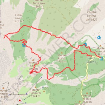 Monte Nero GPS track, route, trail