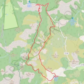 Douch - Col de l'Ourtigas GPS track, route, trail