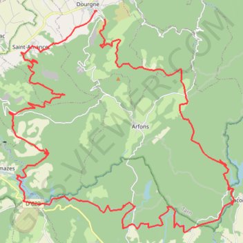 Dourgne GPS track, route, trail