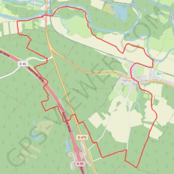 Rando parcey GPS track, route, trail