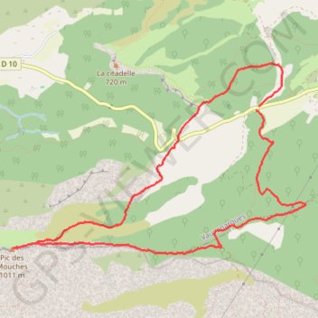 Sainte Victoire - Pic des Mouches GPS track, route, trail