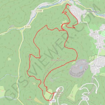 Mont sainte-Odile GPS track, route, trail