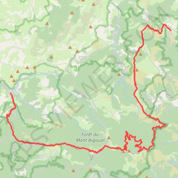 160 kms de Florac jour 2 GPS track, route, trail