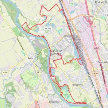 Duathlon Gagnac GPS track, route, trail