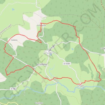 Randonnée du Solher - Caraman GPS track, route, trail