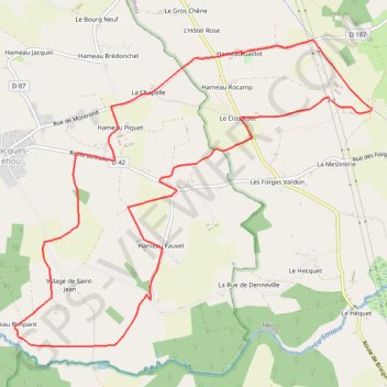 Néhou (50390) GPS track, route, trail