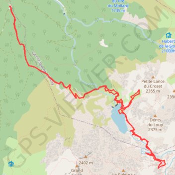 Col de la Pra GPS track, route, trail