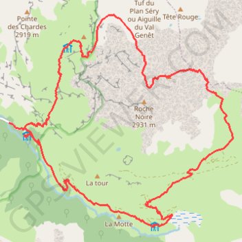 Pointe de Vallaisonnay GPS track, route, trail