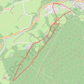 L'Étang du Vallon GPS track, route, trail
