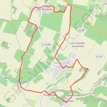 Circuit de Neuvicq-le-Château GPS track, route, trail