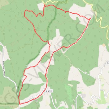 Col des Trois Termes vers la Bergerie du Jas du Griffon GPS track, route, trail