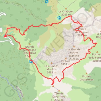 Pointe de Rognier GPS track, route, trail