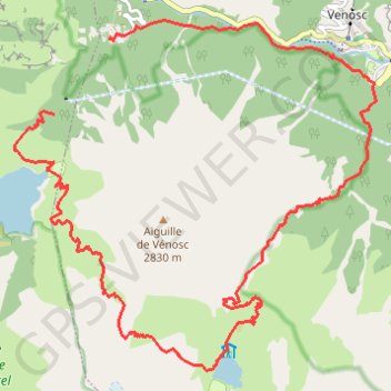 De La Danchère à La Danchère par le lac de la Muzelle, le Col du Vallon et le lac de Lauvitel GPS track, route, trail