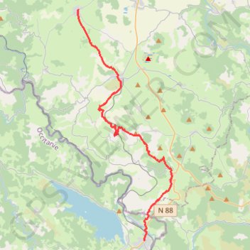 Chemin de Stevenson - Le Bouchet vers Langogne GPS track, route, trail
