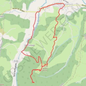Palombières d'Ayduc GPS track, route, trail