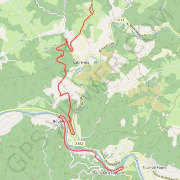 J-4 GPS track, route, trail