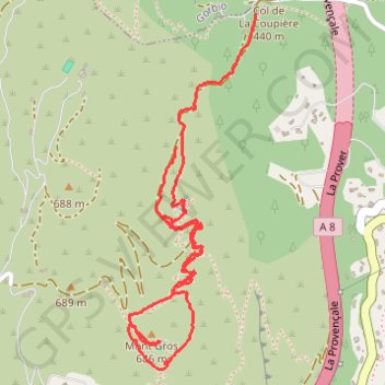 Tour du Mont Gros GPS track, route, trail