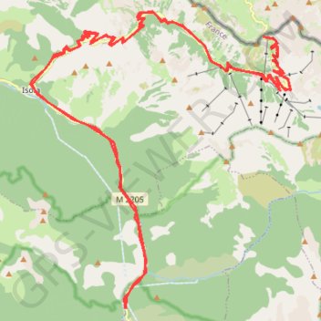 Ascension du Col de La Lombarde GPS track, route, trail