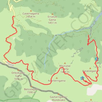 Montée de PISTA et piste pastorale d'Ardané GPS track, route, trail