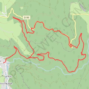 Croix de Grassonnet GPS track, route, trail