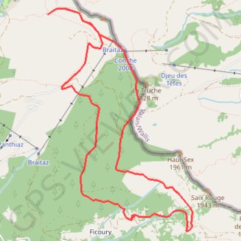 Haute vallée d'Abondance GPS track, route, trail