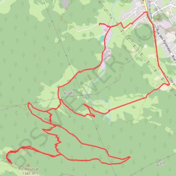 Lazerque versant nord GPS track, route, trail