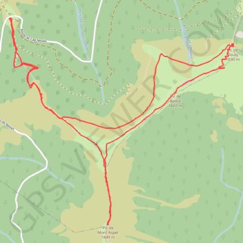 Mont d'Aspet - Pic de Belloc - Pic de Douly GPS track, route, trail