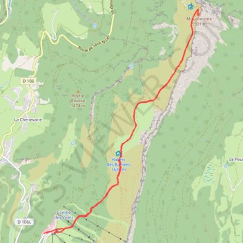 Randonnée Moucherotte GPS track, route, trail