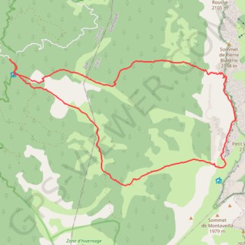 Le Grand Veymont (38) GPS track, route, trail