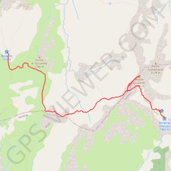 GR20 sud Asinau_Croci GPS track, route, trail